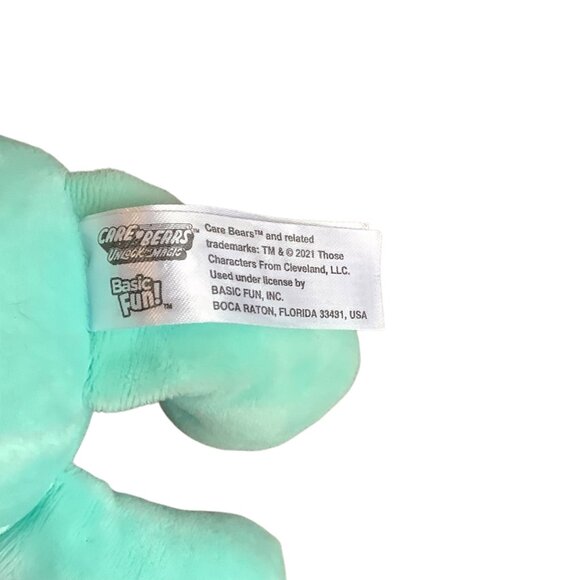 Care Bears Wishing Bear Plush Stuffed Animal Toy 10" Mint Green Basic Fun - Picture 5 of 6